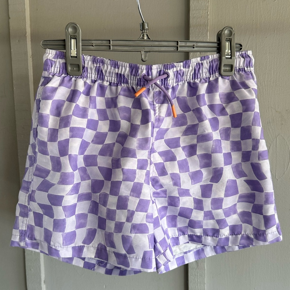 Zara Checkered Swim Shorts